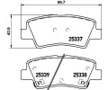 Sada brzdovch destiek BREMBO ‐ BRE P30101E