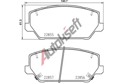 BREMBO Sada brzdovch destiek BRE P30102, P 30 102