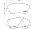 Sada brzdovch destiek BREMBO ‐ BRE P30107E