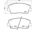 Sada brzdovch destiek BREMBO ‐ BRE P30108