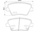 Sada brzdovch destiek BREMBO ‐ BRE P30109