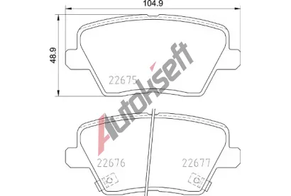 BREMBO Sada brzdovch destiek BRE P30109, P 30 109