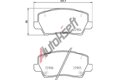 BREMBO Sada brzdovch destiek BRE P30114, P 30 114