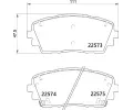 Sada brzdovch destiek BREMBO ‐ BRE P30115