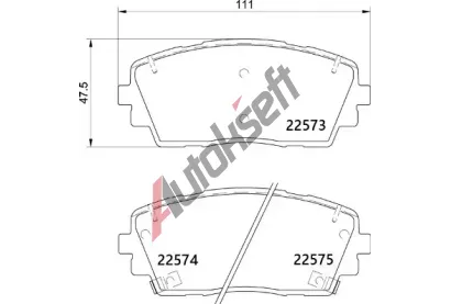 BREMBO Sada brzdovch destiek BRE P30115, P 30 115