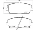 Sada brzdovch destiek BREMBO ‐ BRE P30116