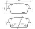 Sada brzdovch destiek BREMBO ‐ BRE P30118