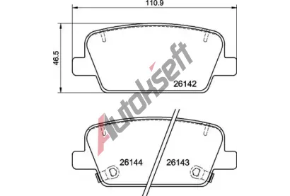 BREMBO Sada brzdovch destiek BRE P30118, P 30 118