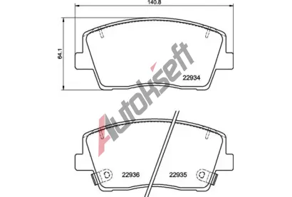 BREMBO Sada brzdovch destiek DIRECTIONAL BRAKE PADS BRE P30119, P 30 119