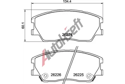 BREMBO Sada brzdovch destiek BEYOND LINE - EV BRE P30121E, P 30 121E