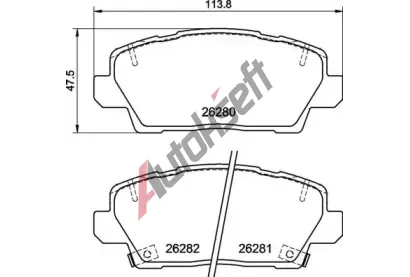 BREMBO Sada brzdovch destiek BRE P30125, P 30 125