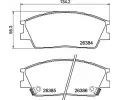 Sada brzdovch destiek BREMBO ‐ BRE P30126