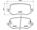 Sada brzdovch destiek BREMBO ‐ BRE P30139