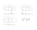 Sada brzdovch destiek BREMBO ‐ BRE P30151
