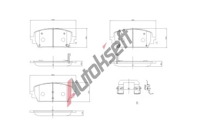 BREMBO Sada brzdovch destiek PRIME LINE BRE P30151, P 30 151