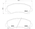 Sada brzdovch destiek BREMBO ‐ BRE P34007