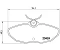 BREMBO Sada brzdovch destiek - kotouov brzda ‐ BRE P36013