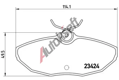 BREMBO Sada brzdovch destiek - kotouov brzda BRE P36013, P 36 013