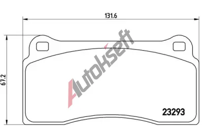 BREMBO Sada brzdovch destiek - kotouov brzda BRE P36018, P 36 018