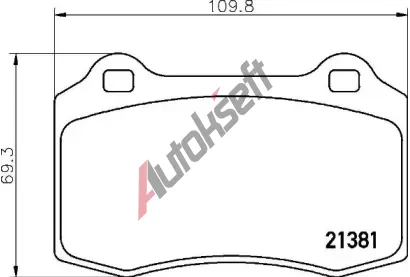 BREMBO Sada brzdovch destiek - kotouov brzda BRE P36020, P 36 020