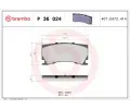 Sada brzdovch destiek BREMBO ‐ BRE P36024