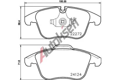 BREMBO Sada brzdovch destiek BRE P36030, BRE P 36 030