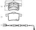 Sada brzdovch destiek BREMBO ‐ BRE P36034