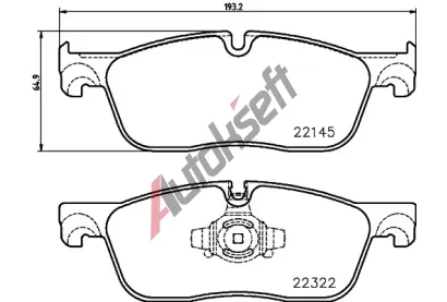 BREMBO Sada brzdovch destiek BRE P36035, BRE P 36 035