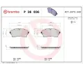 Sada brzdovch destiek BREMBO ‐ BRE P36036