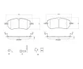 BREMBO Sada brzdovch destiek PRIME LINE ‐ BRE P36038