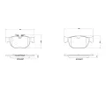 Sada brzdovch destiek BREMBO ‐ BRE P36039