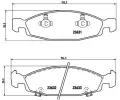 Sada brzdovch destiek BREMBO ‐ BRE P37005