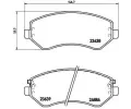 BREMBO Sada brzdovch destiek - kotouov brzda ‐ BRE P37007