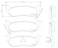 Sada brzdovch destiek BREMBO ‐ BRE P37009