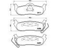 Sada brzdovch destiek BREMBO ‐ BRE P37011