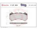 Sada brzdovch destiek BREMBO ‐ BRE P37018
