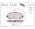 Sada brzdovch destiek BREMBO ‐ BRE P37019
