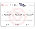 Sada brzdovch destiek BREMBO ‐ BRE P37022