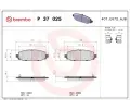 Sada brzdovch destiek BREMBO ‐ BRE P37025