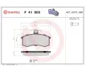 Sada brzdovch destiek BREMBO ‐ BRE P41003