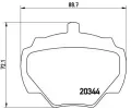 Sada brzdovch destiek BREMBO ‐ BRE P44001