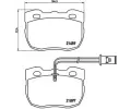 Sada brzdovch destiek BREMBO ‐ BRE P44004