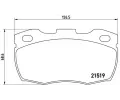 Sada brzdovch destiek BREMBO ‐ BRE P44005