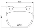 BREMBO Sada brzdovch destiek - kotouov brzda ‐ BRE P44006