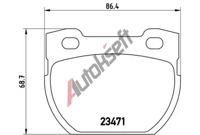 BREMBO Sada brzdovch destiek - kotouov brzda BRE P44006, P 44 006