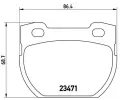 Sada brzdovch destiek BREMBO ‐ BRE P44007