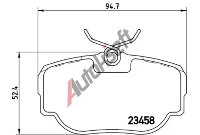 BREMBO Sada brzdovch destiek - kotouov brzda BRE P44009, P 44 009