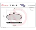 Sada brzdovch destiek BREMBO ‐ BRE P44010