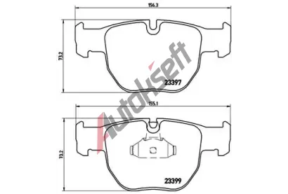 BREMBO Sada brzdovch destiek - kotouov brzda BRE P44012, P 44 012