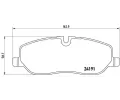 BREMBO Sada brzdovch destiek - kotouov brzda ‐ BRE P44014